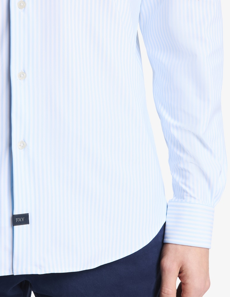 Fay Regular fit striped stretch shirt - picture 4 Fay Regular fit striped stretch shirt - picture 4