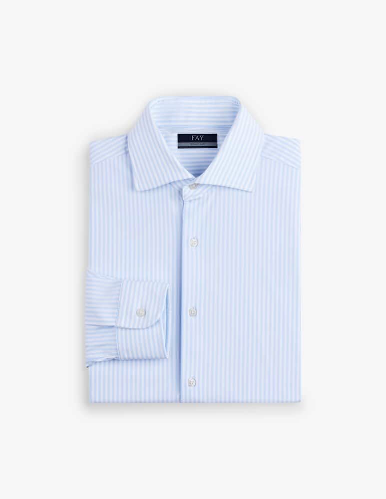 Fay Regular fit striped stretch shirt - picture 5 Fay Regular fit striped stretch shirt - picture 5