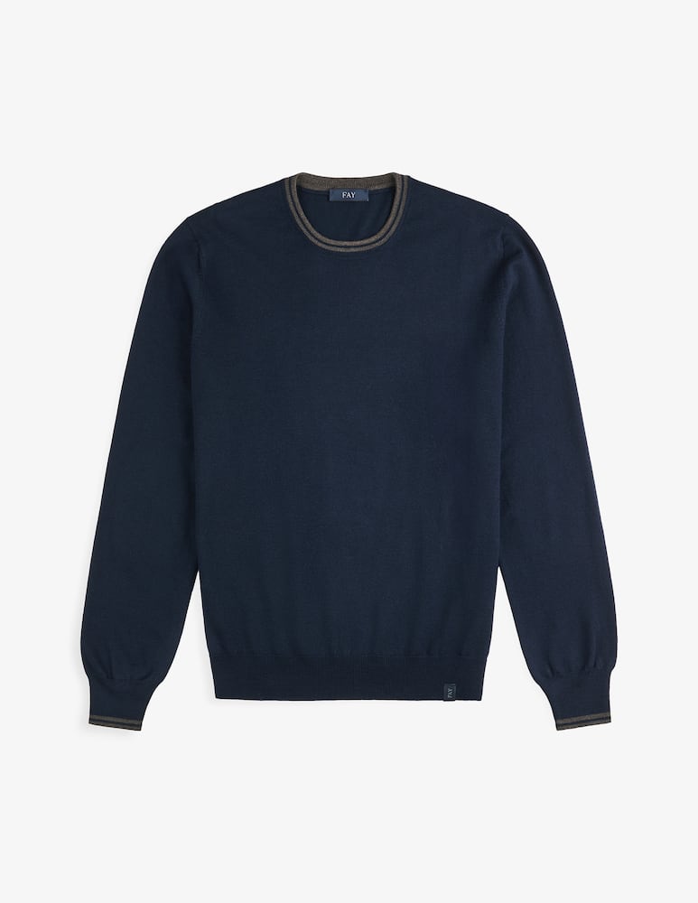 Fay Wool round-neck jumper - picture 5 Fay Wool round-neck jumper - picture 5