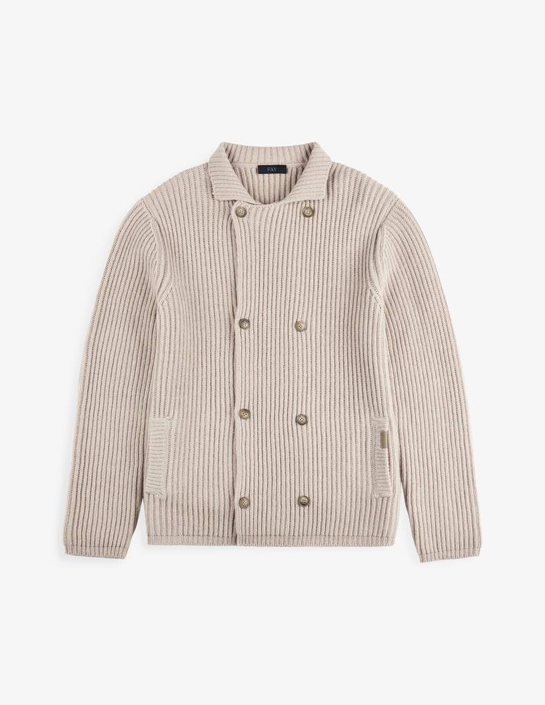 rinascente Fay Cardigan doppiopetto in lana lavorata