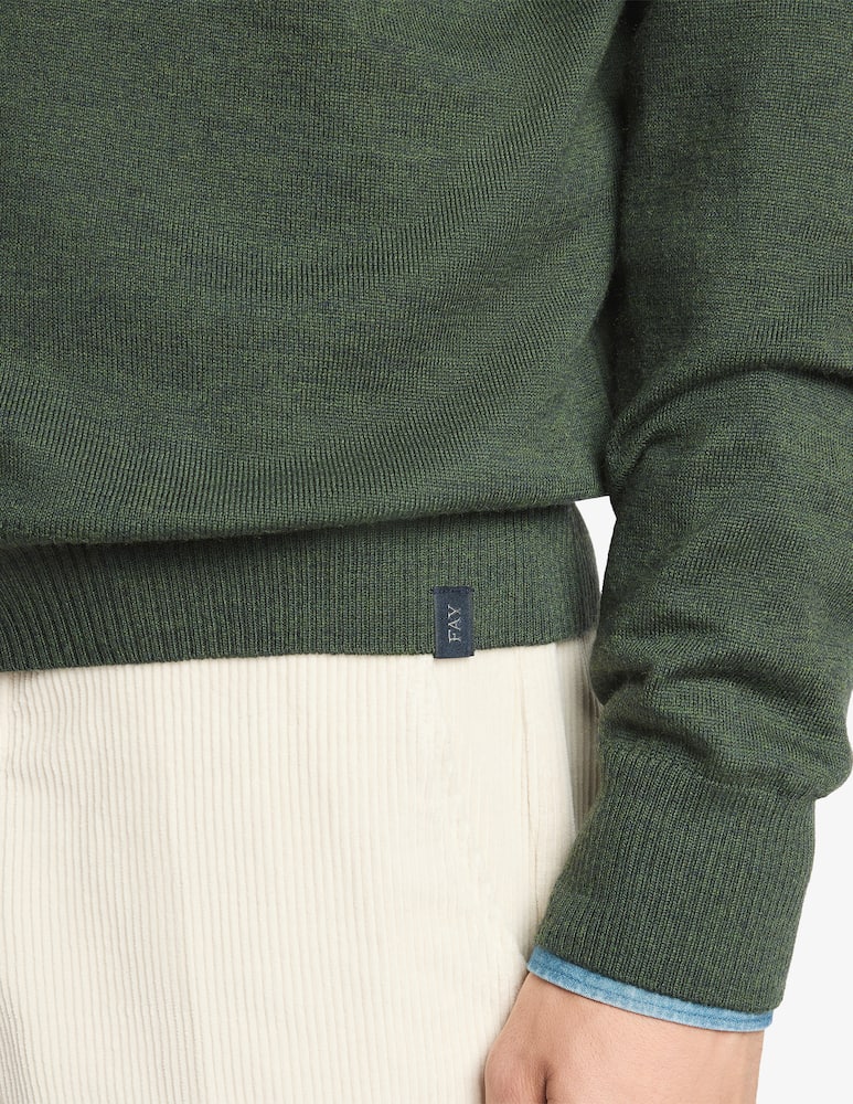 Fay Merino wool crewneck jumper - picture 4 Fay Merino wool crewneck jumper - picture 4