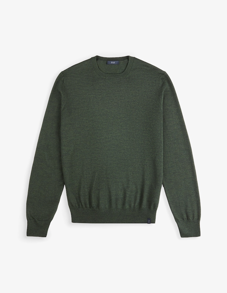 Fay Merino wool crewneck jumper - picture 5 Fay Merino wool crewneck jumper - picture 5