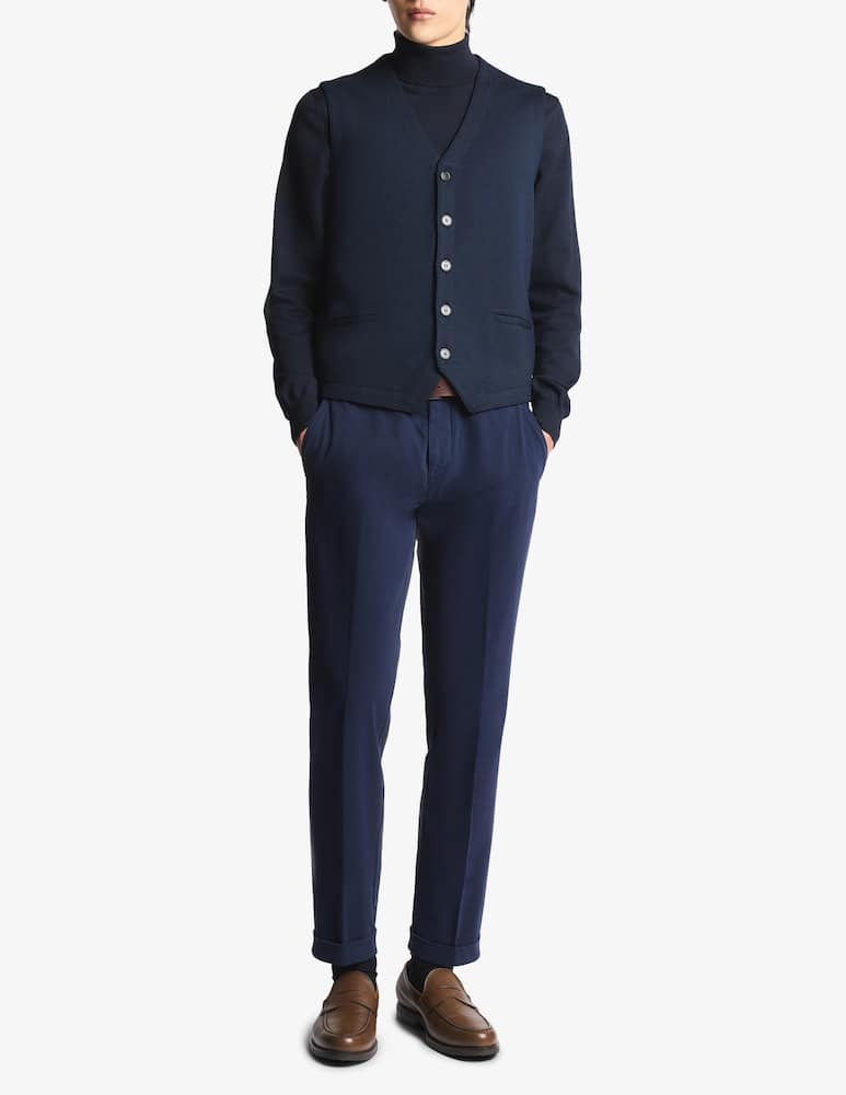 rinascente Fay Merino wool knit waistcoat