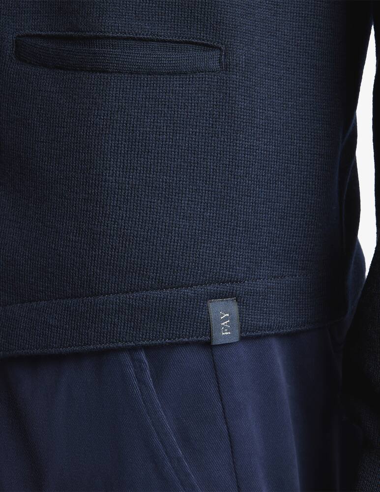 rinascente Fay Merino wool knit waistcoat
