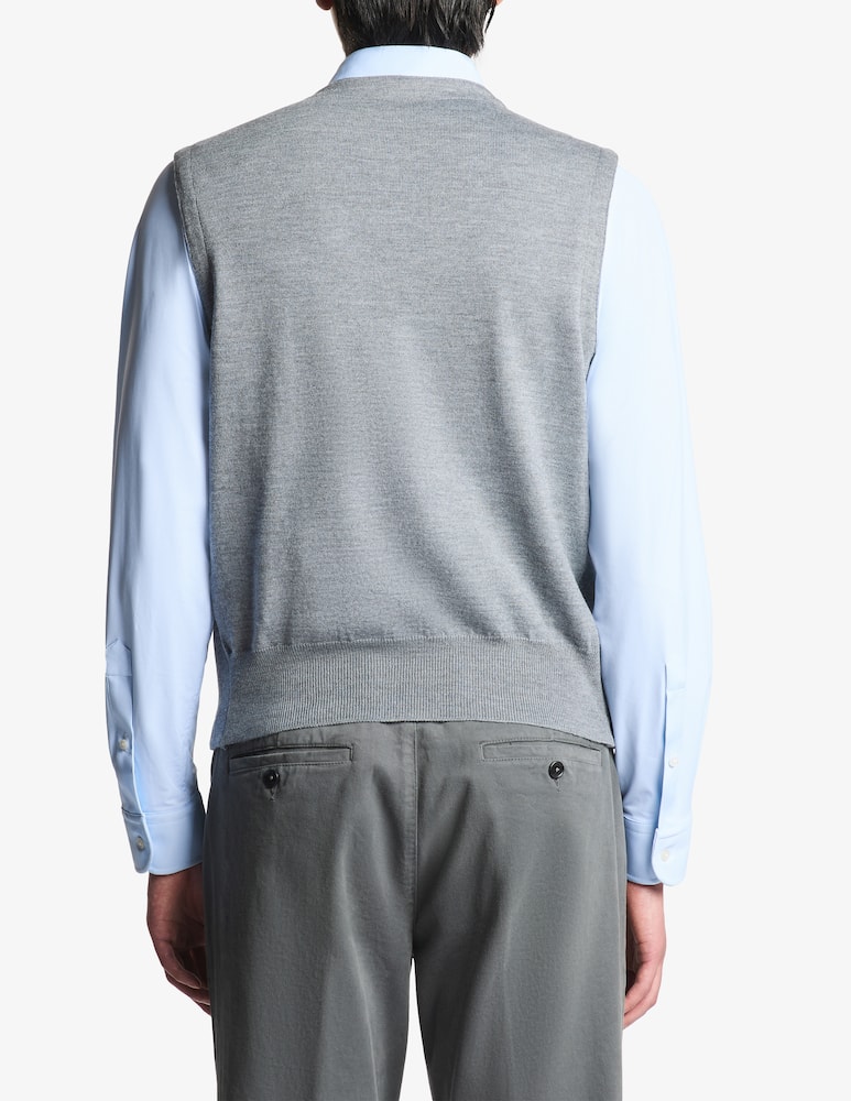 rinascente Fay Gilet in lana merino lavorata a maglia