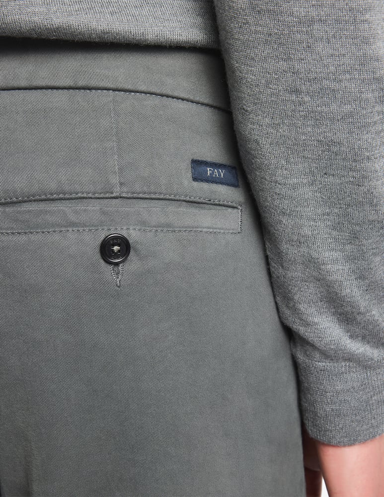 Fay Pantaloni slim fit in gabardina - immagine 4 Fay Pantaloni slim fit in gabardina - immagine 4