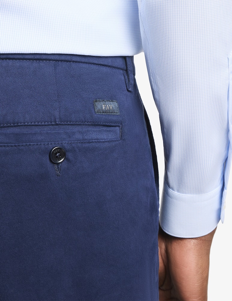 Fay Pantaloni slim fit in gabardine - immagine 4 Fay Pantaloni slim fit in gabardine - immagine 4