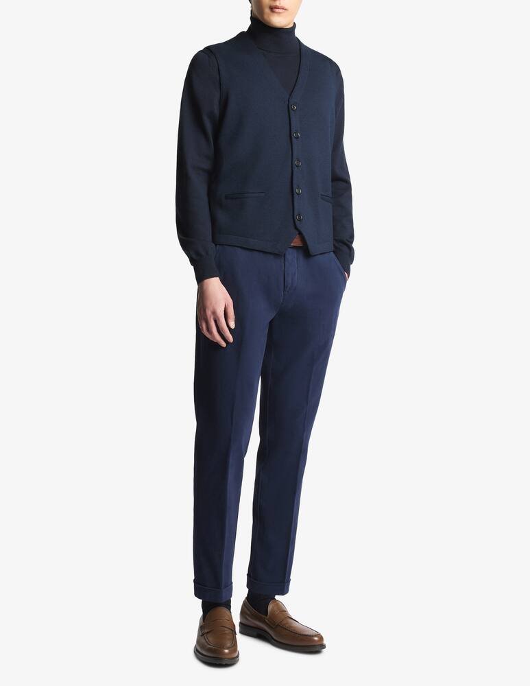 rinascente Fay Slim fit cotton twill trousers
