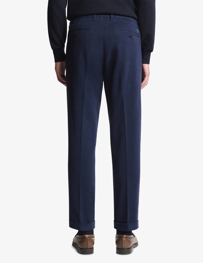 rinascente Fay Slim fit cotton twill trousers