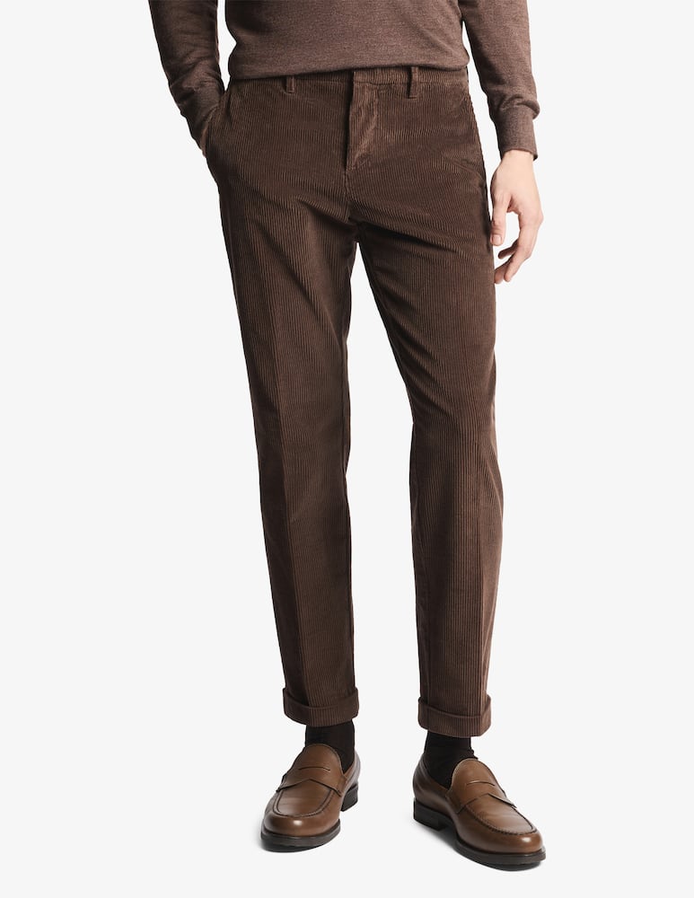 Fay Pantaloni slim fit in velluto a coste - immagine 1