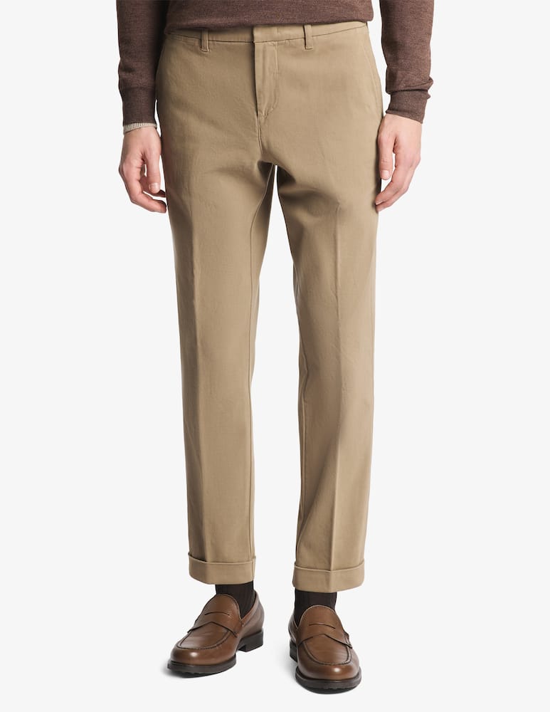 rinascente Fay Slim fit cotton twill trousers