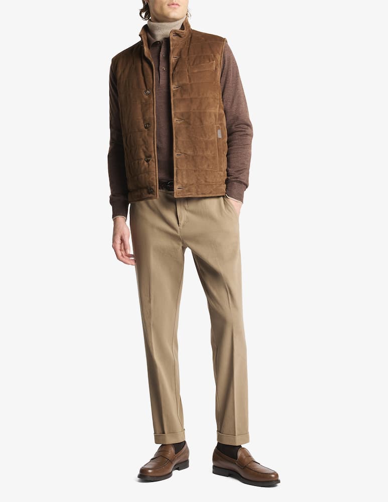 rinascente Fay Slim fit cotton twill trousers