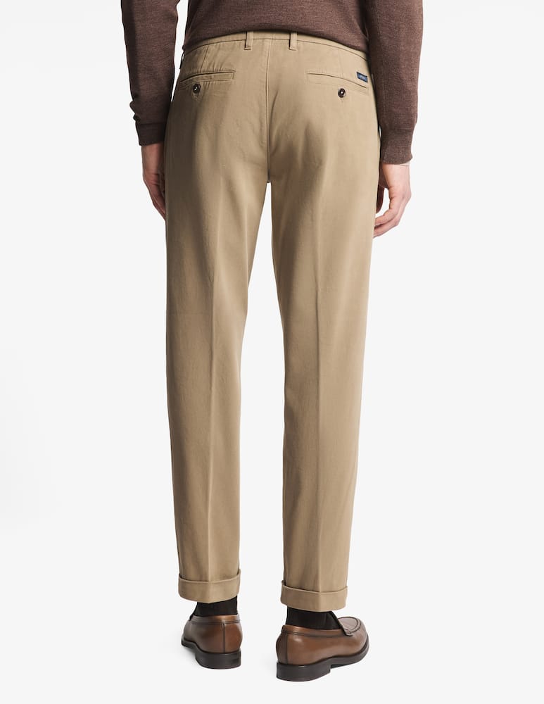 rinascente Fay Slim fit cotton twill trousers