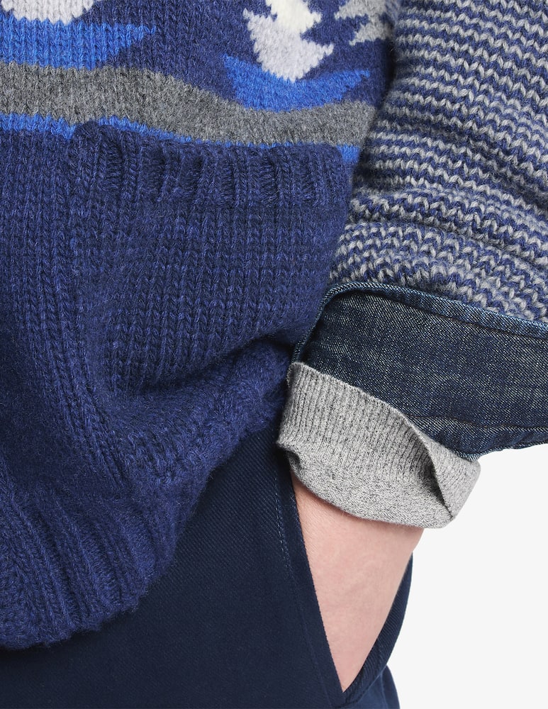 Fay Jacquard wool cardigan - picture 3 Fay Jacquard wool cardigan - picture 3