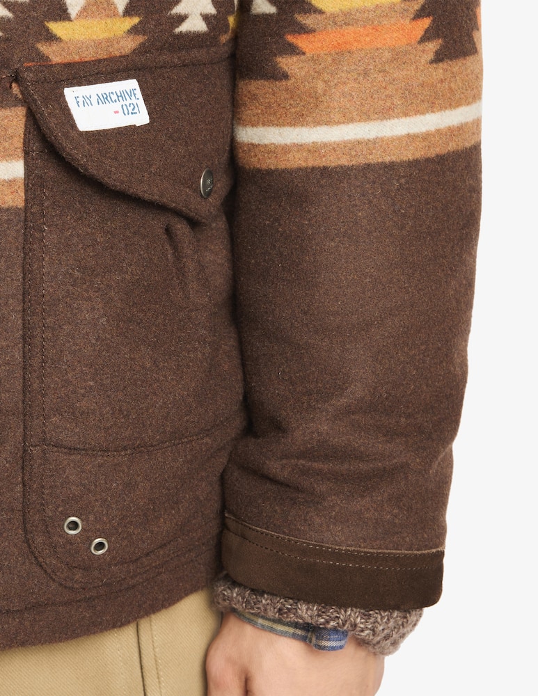 Fay Jacquard duffle jacket - picture 4 Fay Jacquard duffle jacket - picture 4