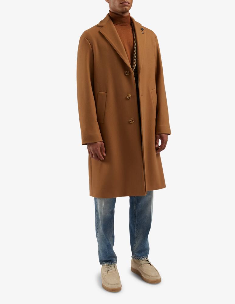 rinascente Lardini Cappotto monopetto con rever classico e foderato