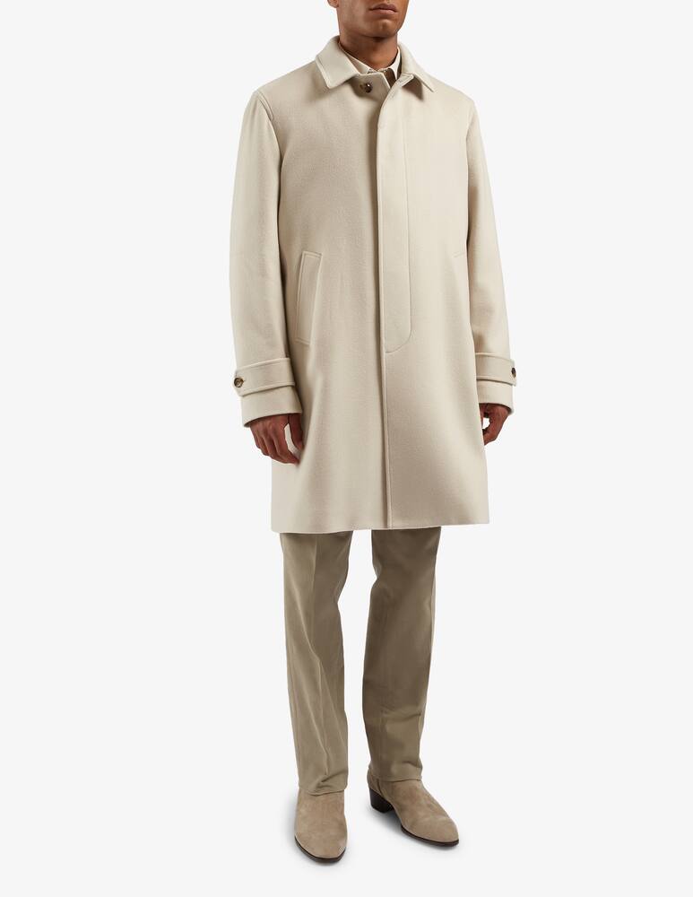 Lardini Lined duster coat with slanted welt pockets - picture 1 Lardini Lined duster coat with slanted welt pockets - picture 1