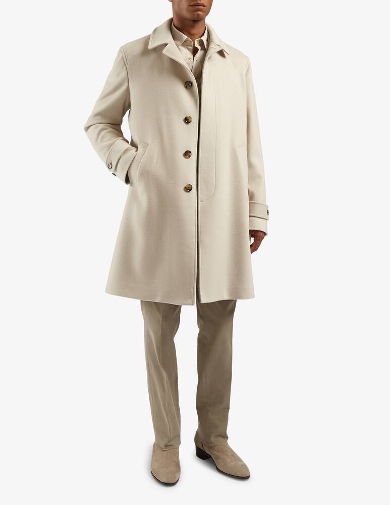 Lardini Lined duster coat with slanted welt pockets - picture 2 Lardini Lined duster coat with slanted welt pockets - picture 2