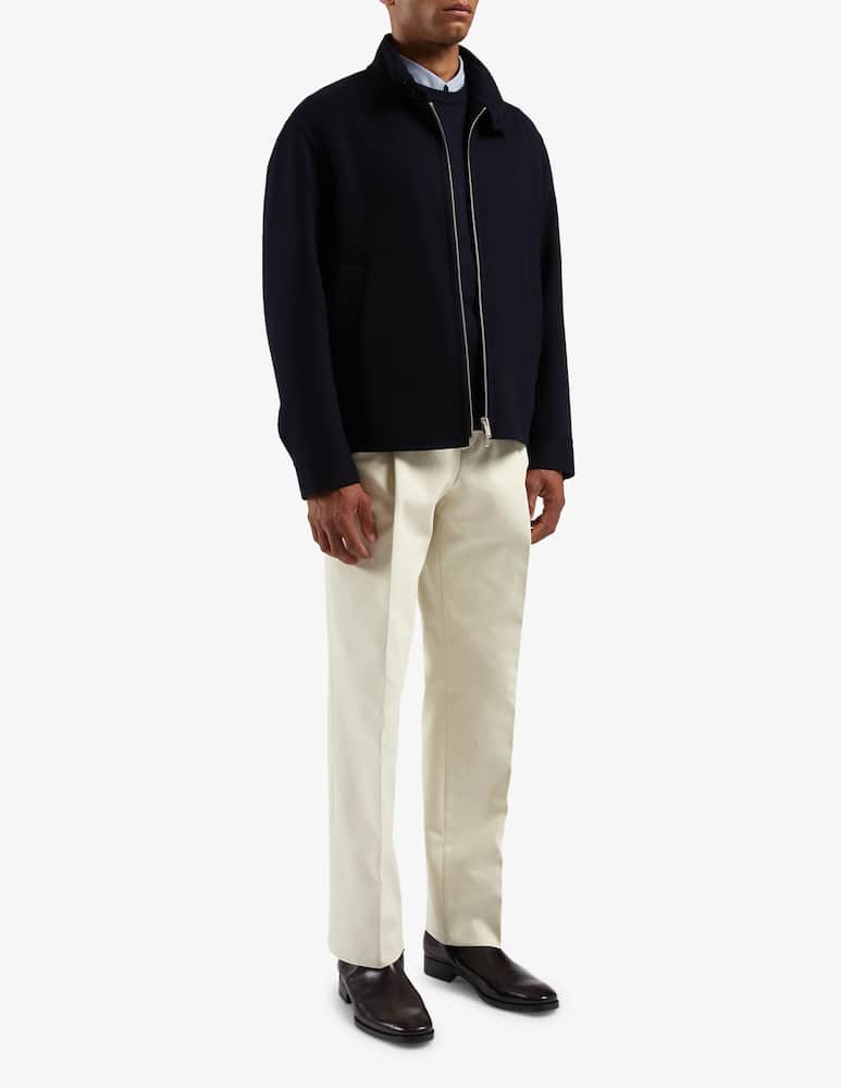 Lardini Giubbino double con collo coreano e tasche oblique - immagine 2