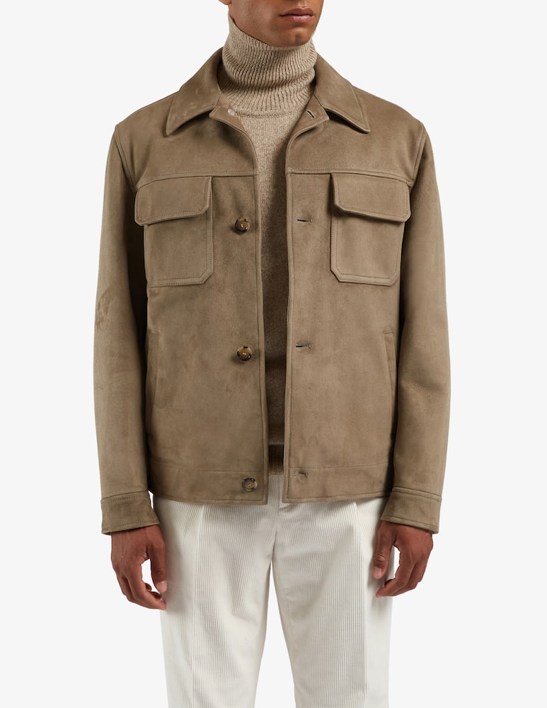 Lardini Giacca in pelle con interno in cashmere e lana - immagine 1 Lardini Giacca in pelle con interno in cashmere e lana - immagine 1