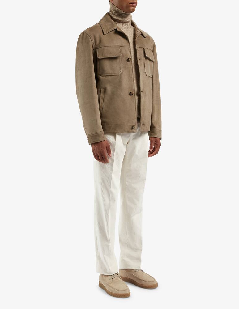 rinascente Lardini Cashmere and wool interior Leather Jacket