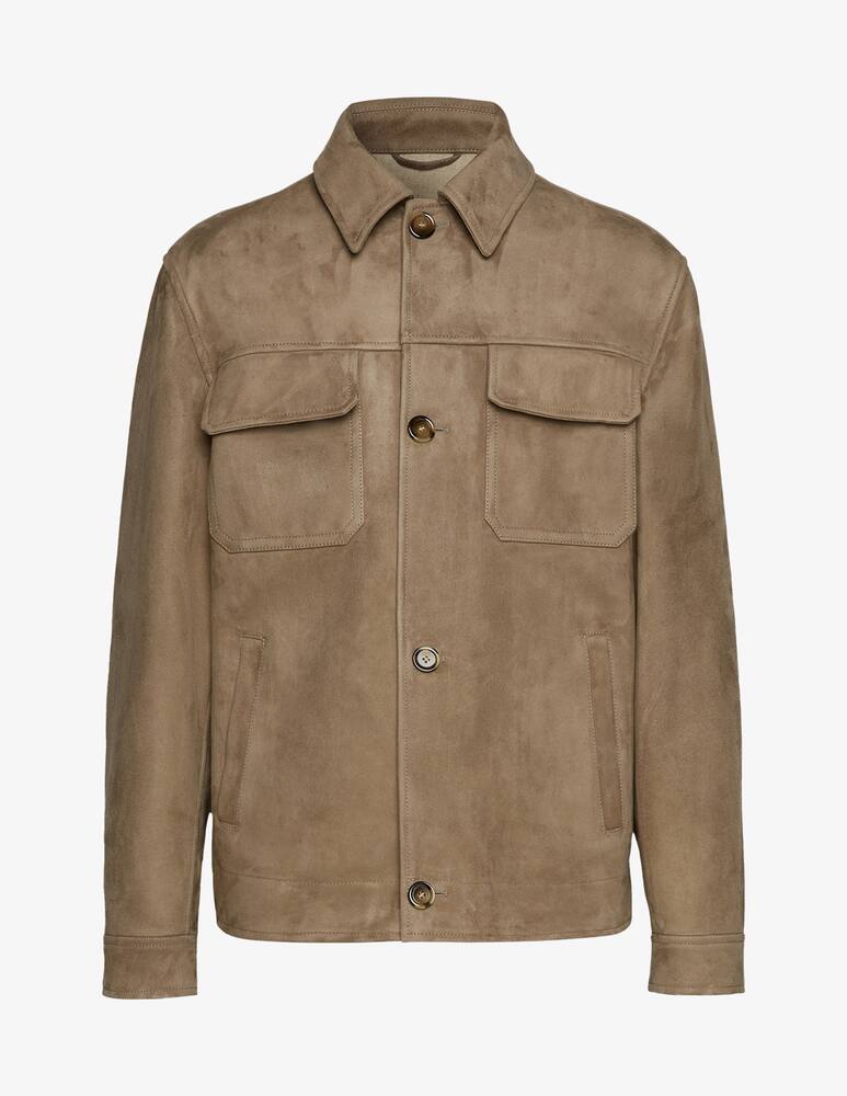 rinascente Lardini Cashmere and wool interior Leather Jacket