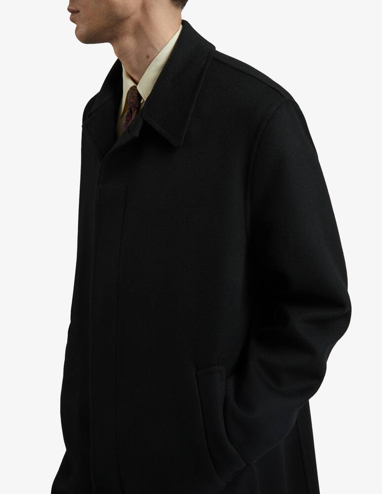 rinascente Lardini Cappotto monopetto in tessuto double e tasche inclinate