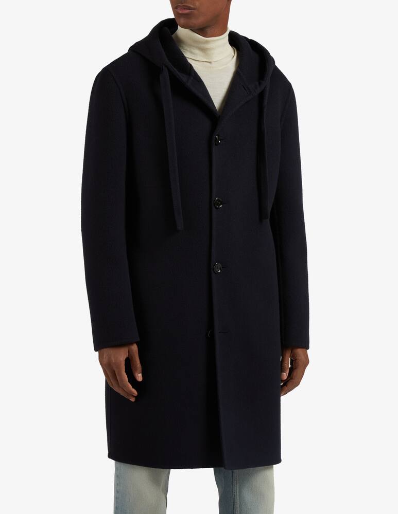 Lardini Single breasted Coat with double fabric and hoodie - picture 1 Lardini Single breasted Coat with double fabric and hoodie - picture 1