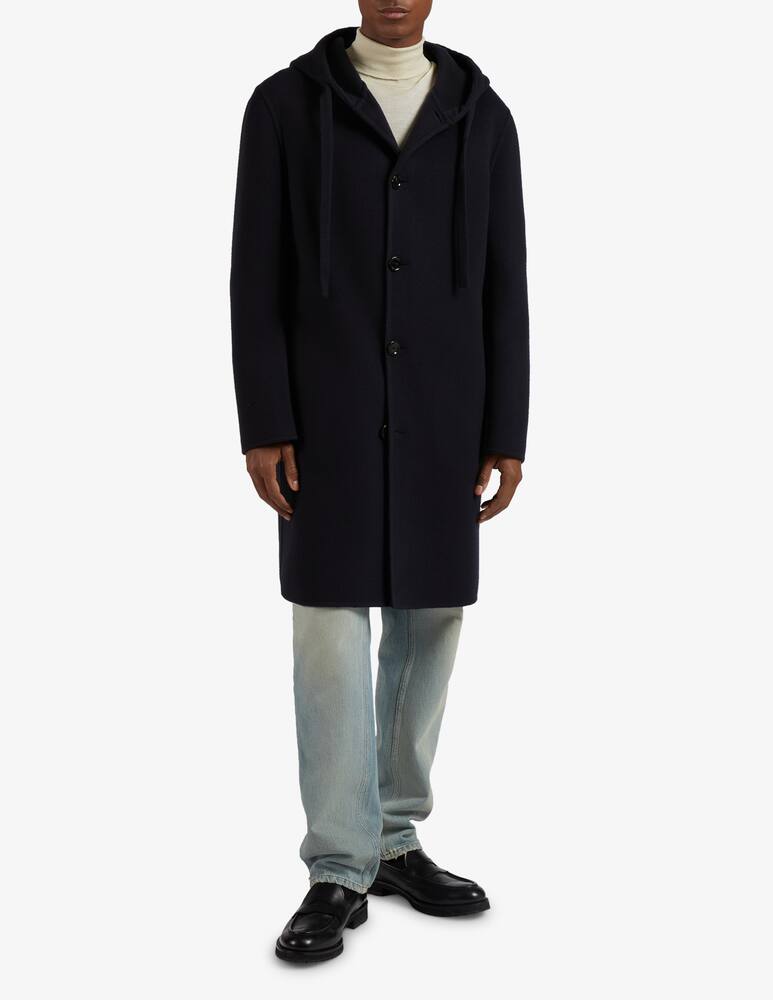 Lardini Single breasted Coat with double fabric and hoodie - picture 2 Lardini Single breasted Coat with double fabric and hoodie - picture 2