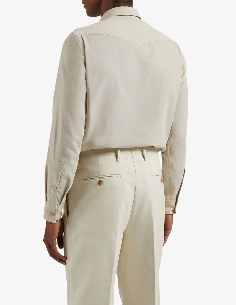 rinascente Lardini Camicia collo italiano e tasche a pattina