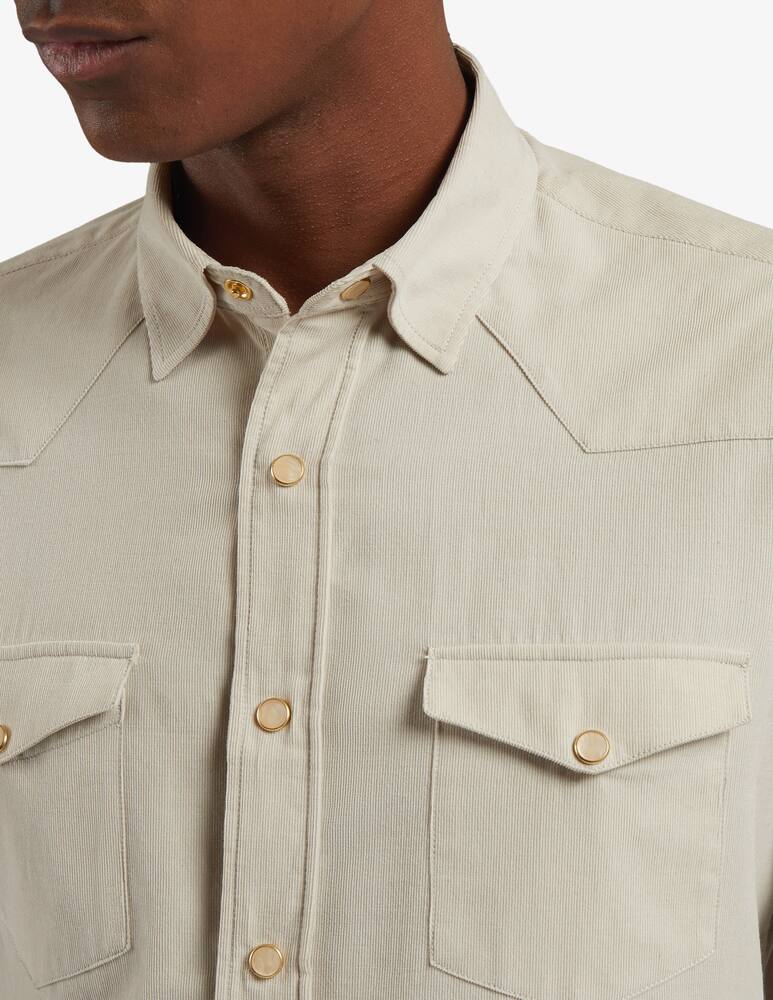 rinascente Lardini Camicia collo italiano e tasche a pattina