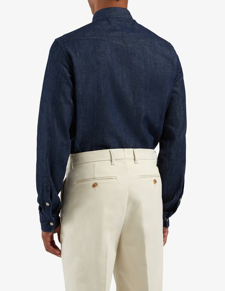 rinascente Lardini Camicia collo italiano e tasche a pattina