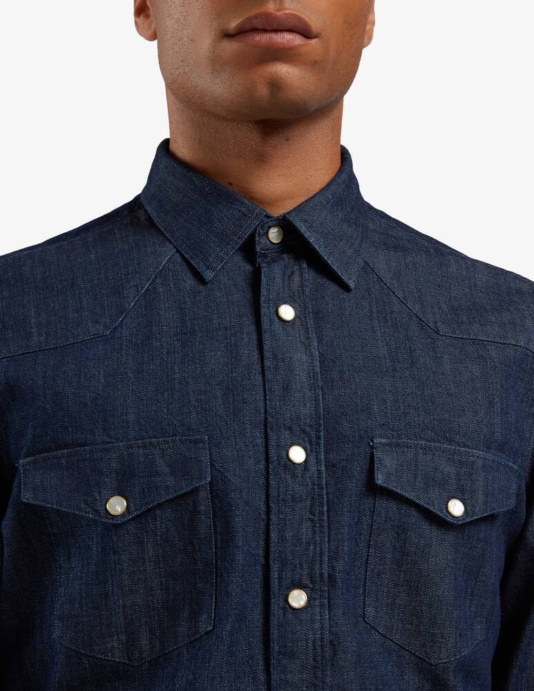 rinascente Lardini Camicia collo italiano e tasche a pattina