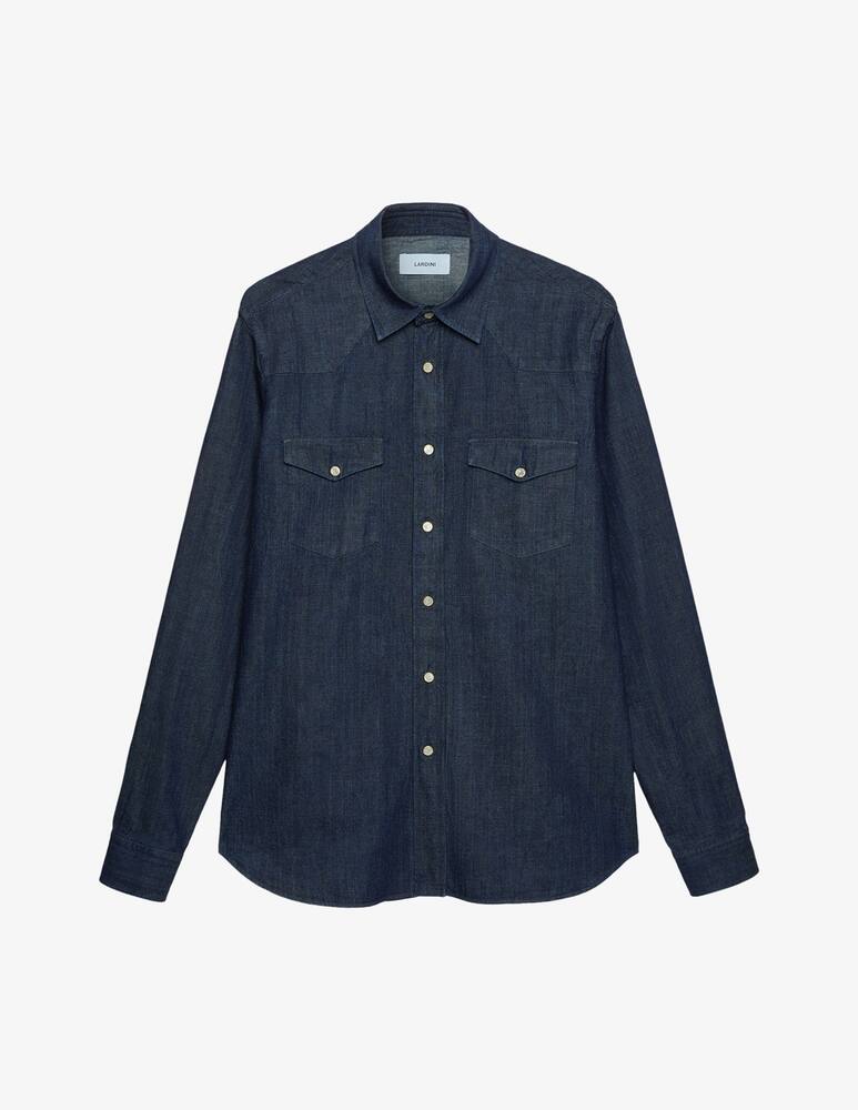 rinascente Lardini Camicia collo italiano e tasche a pattina