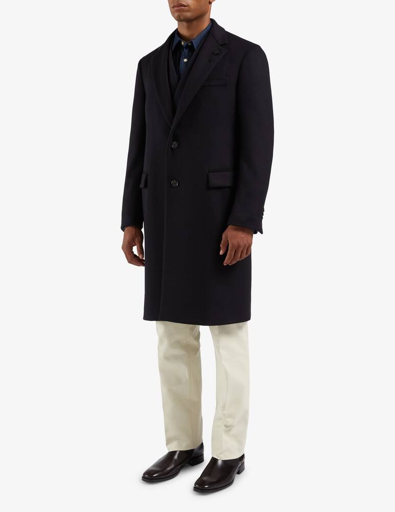 rinascente Lardini Cappotto monopetto con revers classico e tasche a pattina