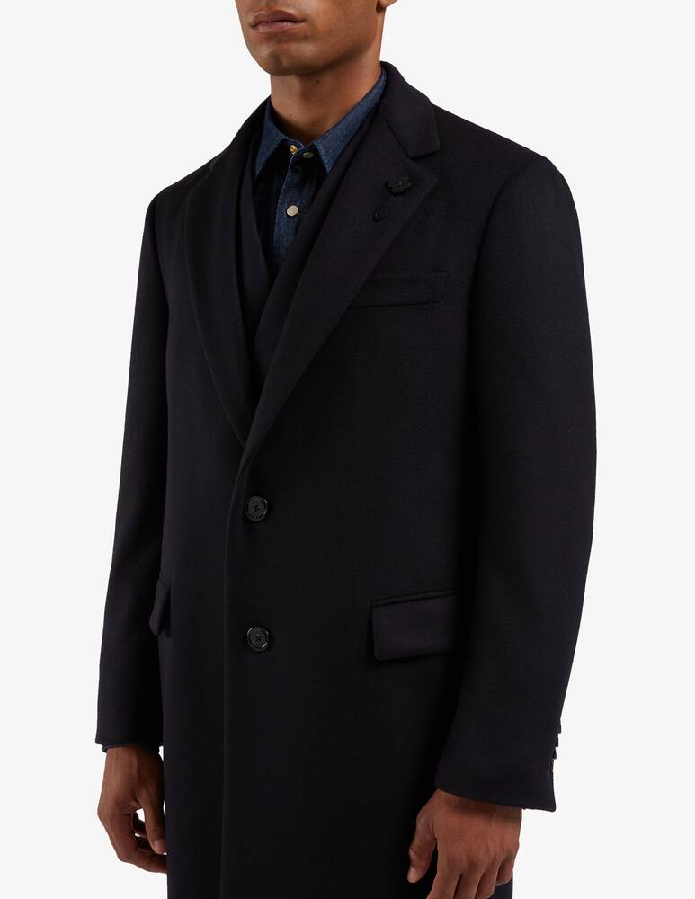rinascente Lardini Cappotto monopetto con revers classico e tasche a pattina