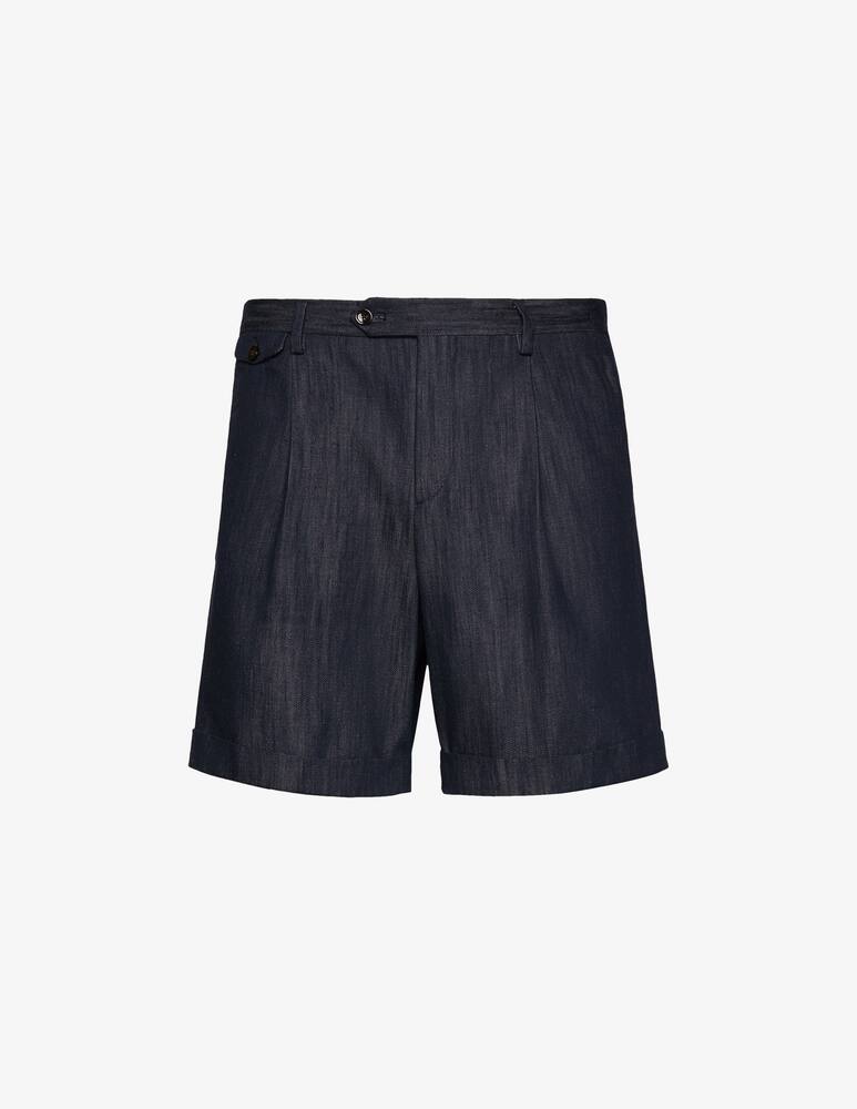 rinascente Lardini Single pleat Bermuda shorts with cuff at the bottom