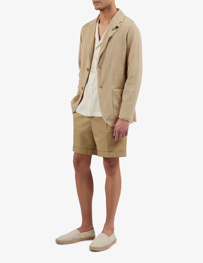 Lardini Camicia 5 bottoni collo aperto relaxed fit - immagine 2