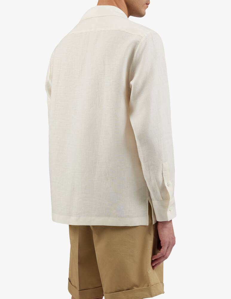 Lardini Camicia 5 bottoni collo aperto relaxed fit - immagine 3