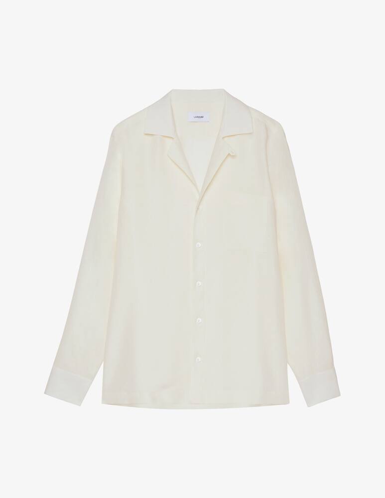 Lardini Camicia 5 bottoni collo aperto relaxed fit - immagine 5