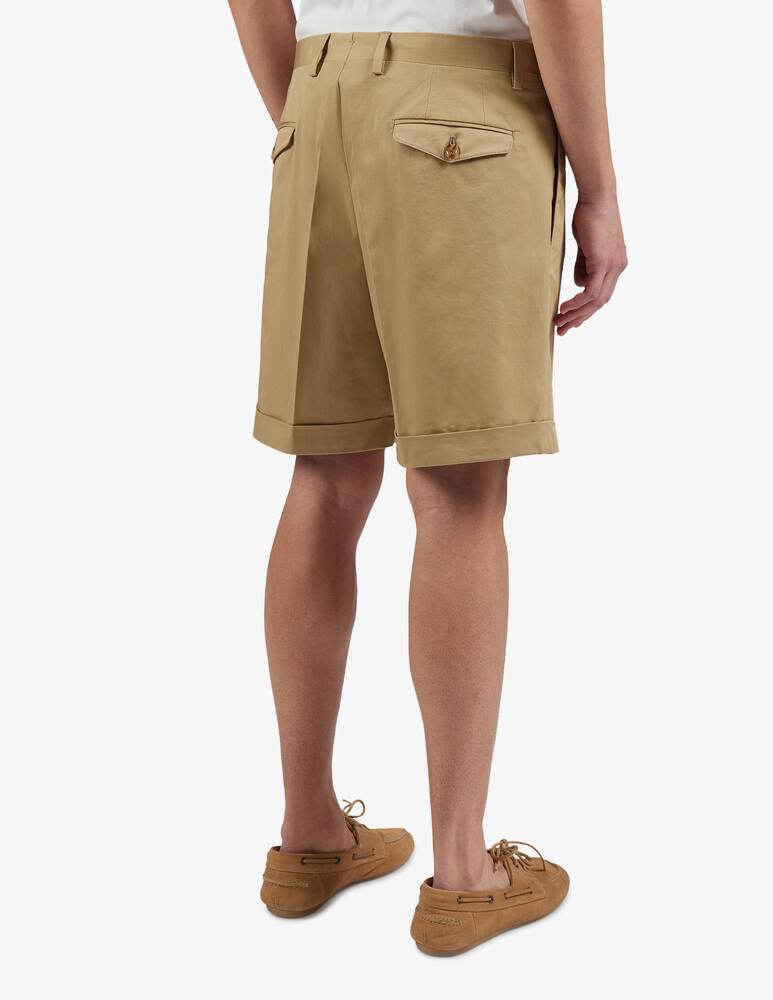 rinascente Lardini Bermuda a una pince con risvolto sul fondo