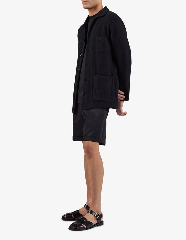 rinascente Lardini Single pleat Bermuda shorts with cuff at the bottom