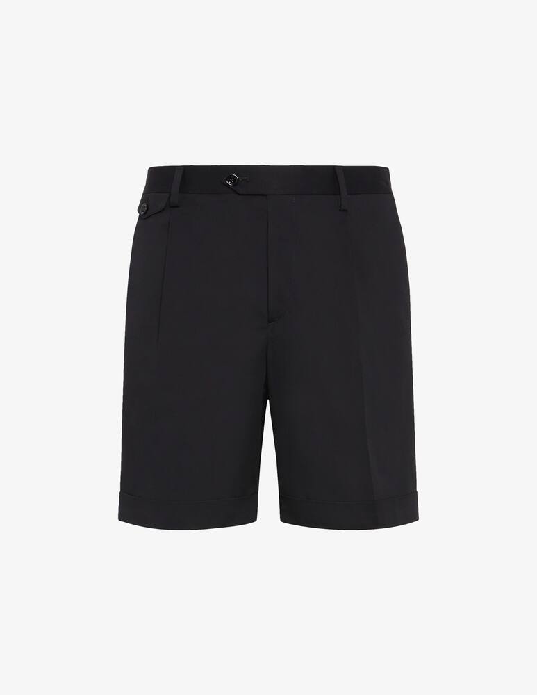 rinascente Lardini Single pleat Bermuda shorts with cuff at the bottom