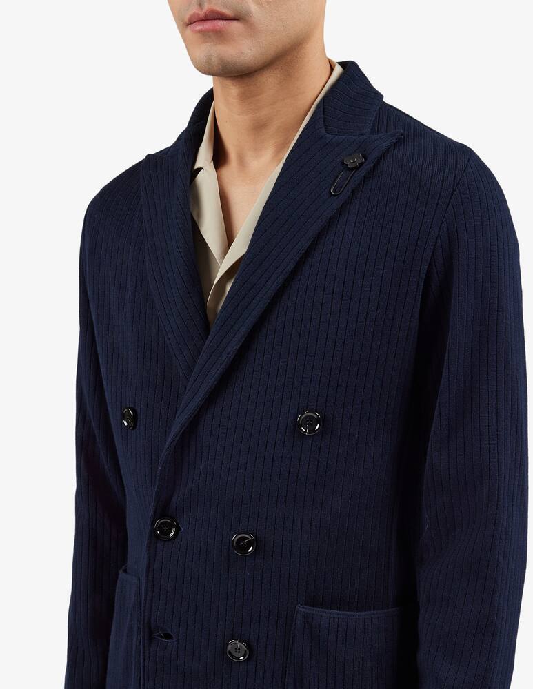 rinascente Lardini Giacca in maglia doppiopetto 6 bottoni