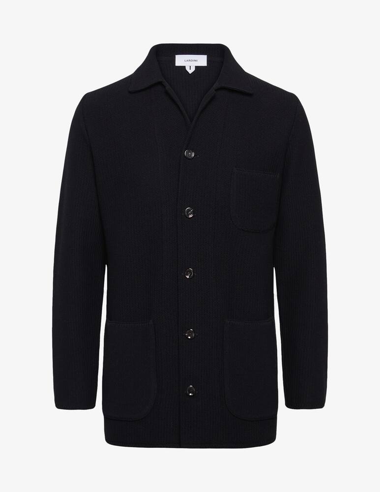 rinascente Lardini Giacca camicia in maglia 3 tasche a toppa