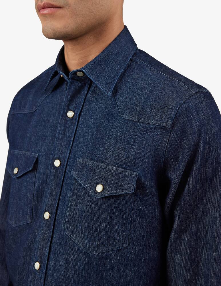 rinascente Lardini Western shirt with snap buttons