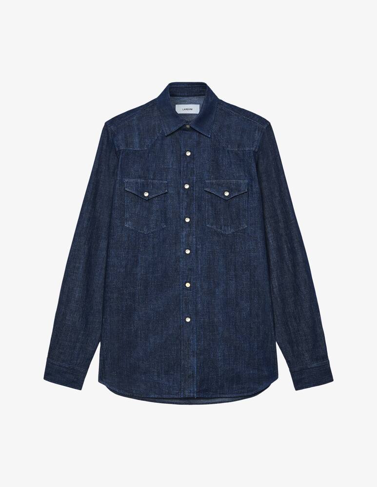rinascente Lardini Western shirt with snap buttons