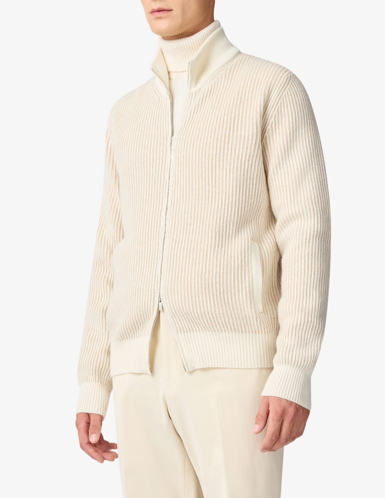 rinascente Lardini Zip neck turtleneck jumper