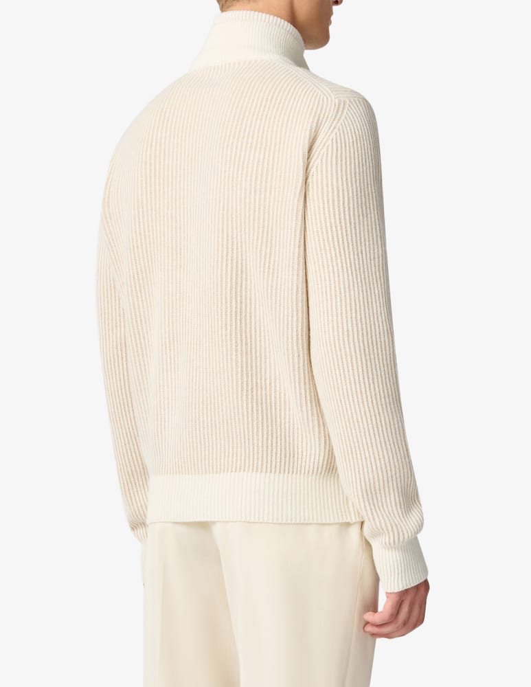 rinascente Lardini Zip neck turtleneck jumper