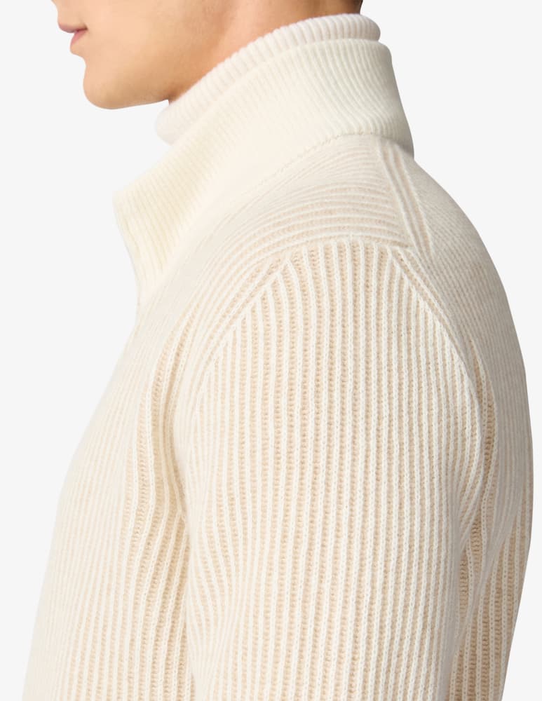 rinascente Lardini Zip neck turtleneck jumper